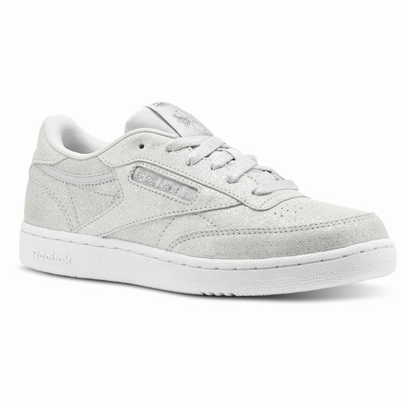 Reebok Club C Tenisky Dievcenske - Biele VE6083KQ